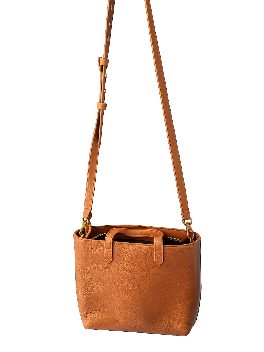 Madewell Pebbled Leather Crossbody Bag – Cognac Brown